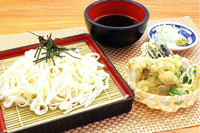 野菜天ぷらとざるうどん選べる小丼